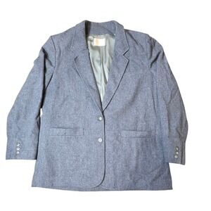 Pendleton Wool Blazer Gray Vintage Womens Career Business Casual Coat‎ Jacket 16